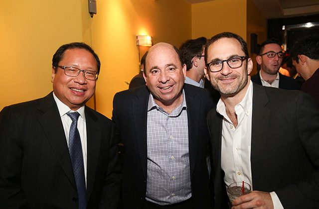 John Ho of Institutional Mortgage Capital, Allan Wolfson of Silver Arch, Evan Feldman of Doughnuttery