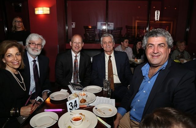 Laurie Kamhi, Louis Russo, and Geoff Gregory of HighTower; Dr. Richard P. Mayeux of Columbia University Medical Center; Marc Landis of Phillips Nizer