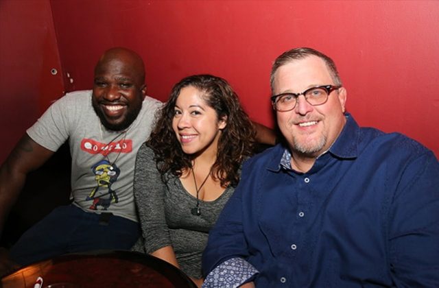 James Goff, Gina Brillon, and Billy Gardell (Comedians)