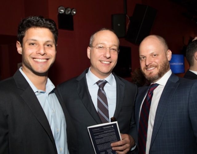 Thomas Patalano of McGuire Woods, Robert Goodstein and Etan Moskovic of Cassin & Cassin